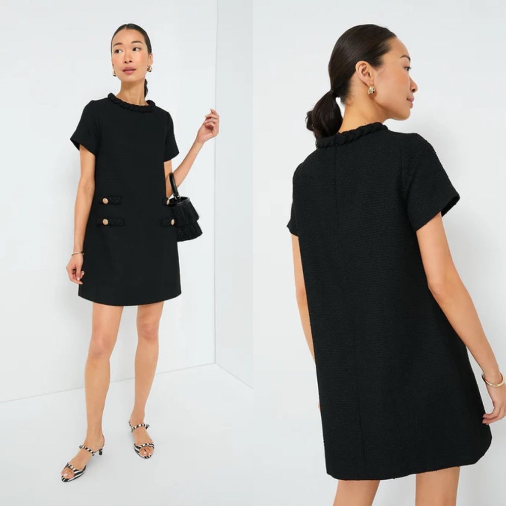 NWT Tuckernuck Tweed Jackie Dress Black M